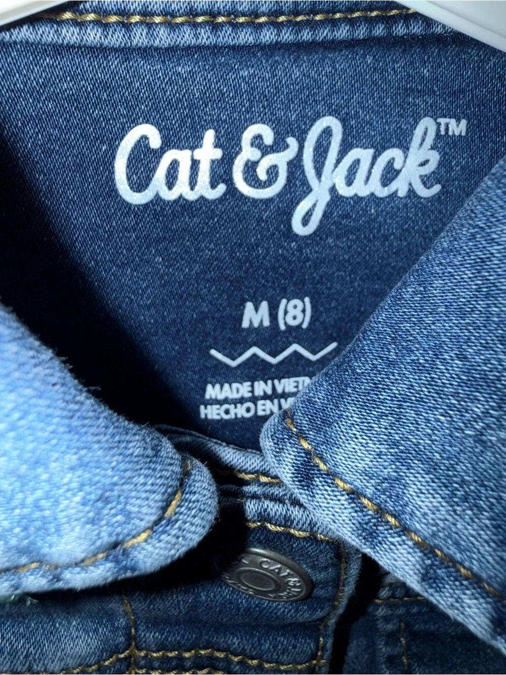Cat & Jack Size Medium (8) Jean Jacket NWT Medium Wash